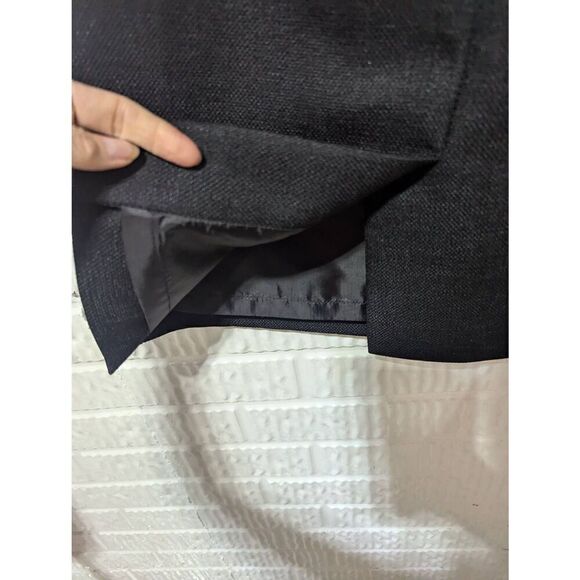 Le Suit Women's Purple & Black Solid Jacket & Skirt Suit Set Size 8P - Picture 6 of 8